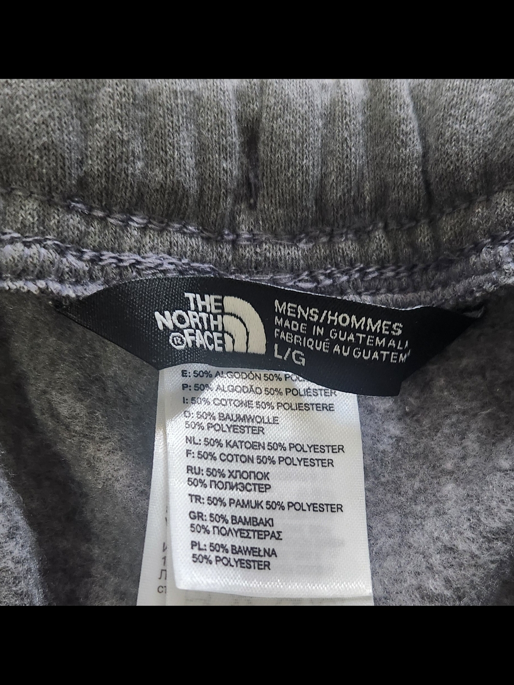 The North Face Men's Light Gray Fleece Joggers Large - Picture 3 of 7